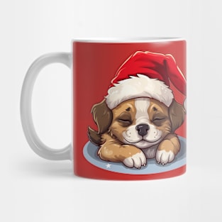 Cute Sleepy Xmas Doggo Mug